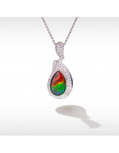 Blossom Ammolite Pendant in Sterling Silver Découvrez la collection