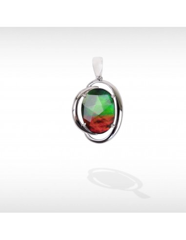 Women's Sterling Silver Ammolite Pendant hantent personnes