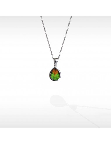 Women's Sterling Silver Ammolite Pendant les muscles