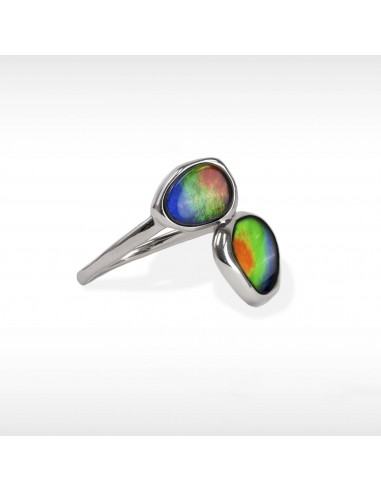 Organic Ammolite Ring in Sterling Silver l'achat 