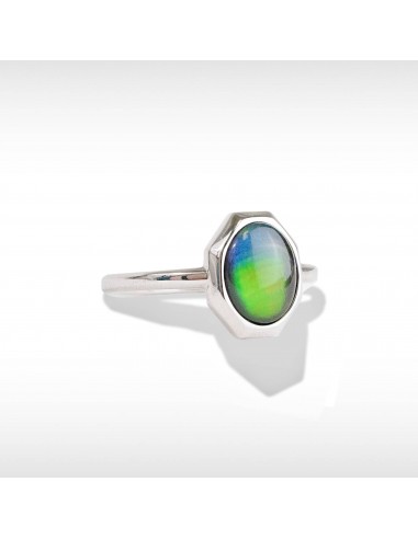 Essentials Oval Ammolite Ring in Sterling Silver Par le système avancé 