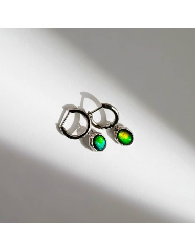 Essentials Oval Ammolite Earrings in Sterling Silver Venez acheter