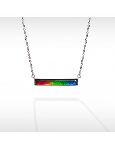 Barre Ammolite Pendant in Sterling Silver de l' environnement