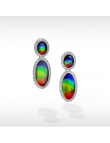 Serene Ammolite Earrings in Sterling Silver de la marque