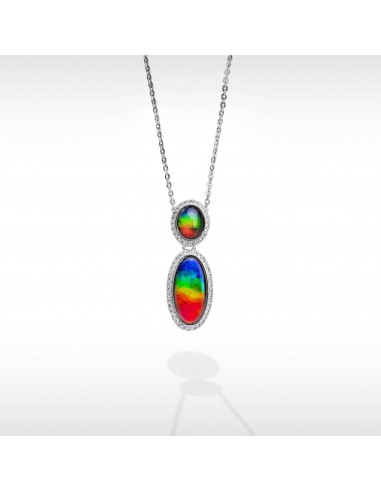 Serene Ammolite Pendant in Sterling Silver chez Cornerstreet bien 