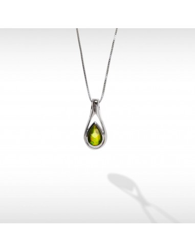 Women's Sterling Silver Ammolite Pendant Les êtres humains sont 