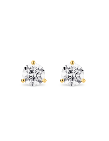 The Round Brilliant Solitaire Studs À commander