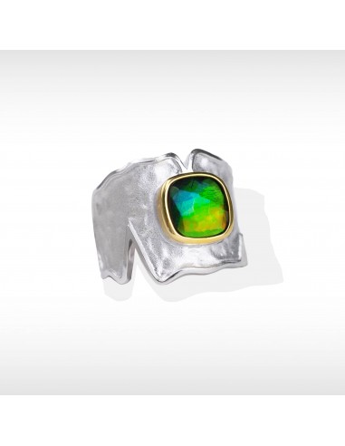 Women's Taylor Sterling Silver Ammolite Ring chez Cornerstreet bien 