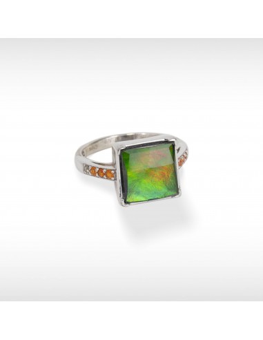 Kaya Sterling Silver Fire Opal Ring de pas cher