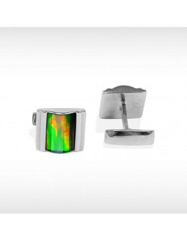 Antonio Sterling Silver Ammolite Cufflinks les muscles