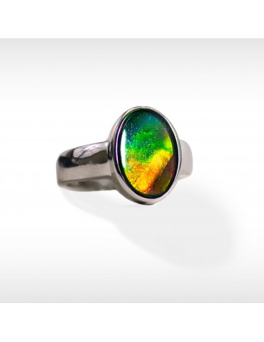 Sterling Silver Ammolite Ring destockage