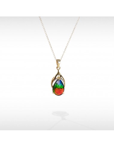 Women's Nina 14K Gold A Grade Ammolite Pendant Profitez des Offres !