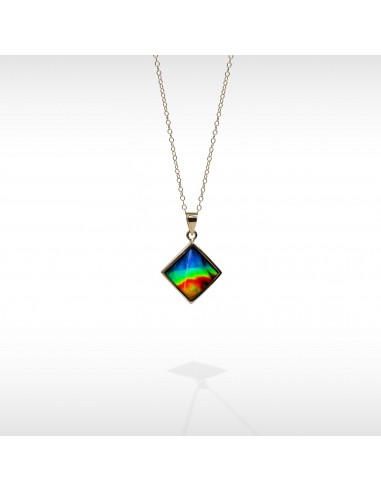 Women's Nola 14K Gold AA Grade Ammolite Pendant pas cher