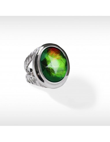 Women's Sterling Silver Ammolite Ring Vous souhaitez 