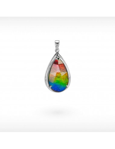 14K Gold A Grade Ammolite Pendant Jusqu'à 80% De Réduction