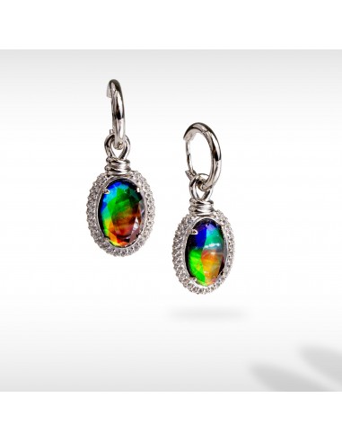 Knots Ammolite Earrings in Sterling Silver Comparez plus de prix