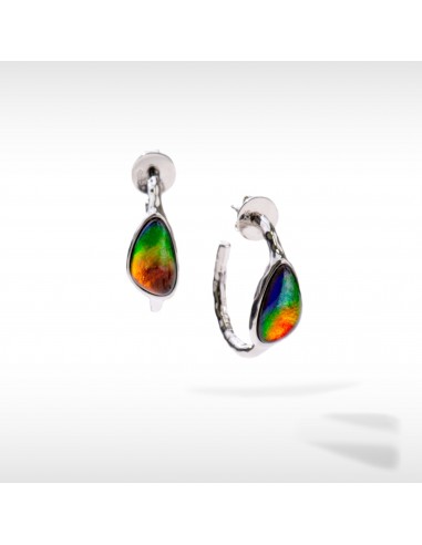 Waves Ammolite Earrings in Sterling Silver de technologie