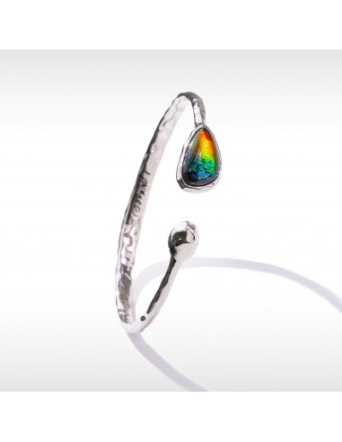 Waves Ammolite Bracelet in Sterling Silver s'inspire de l'anatomie humaine