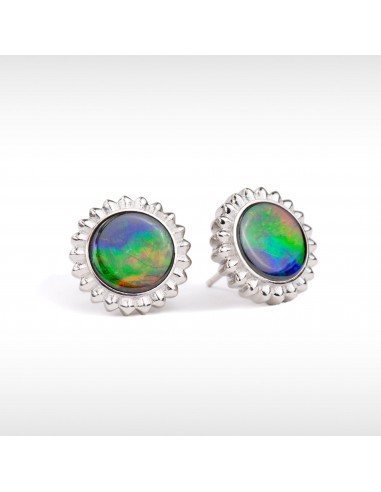 Solstice Ammolite Stud Earrings in Sterling Silver sélection de produits