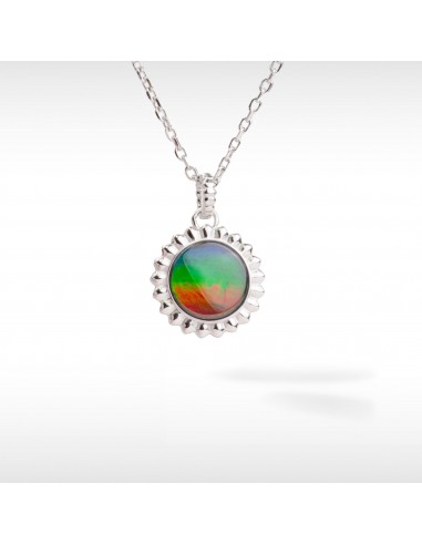 Solstice Ammolite Pendant in Sterling Silver en ligne